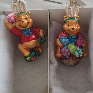 Christopher Radko Pooh as the Easter Bunny Ornament Box Set